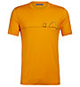 Icebreaker Tech Lite Crewe Single Line Camp - t-shirt - uomo, Orange