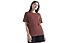 Icebreaker Merino Granary SS Grape -  T-shirt - donna, Red