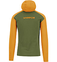 Karpos Ambrizzola Full-Zip Hoodie - felpa in pile - uomo, Green/Orange