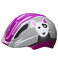 KED Meggy Trend Dog - casco bici - bambino, Grey/Violet