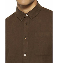 Knowledge Cotton Flannel M - camicia maniche lunghe - uomo, Brown