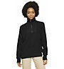 Knowledge Cotton Merino half zip W - maglione - donna, Black