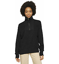 Knowledge Cotton Merino Half Zip W - Pullover - Damen, Black