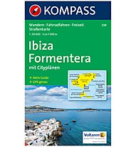 Kompass Karte N.239: Ibiza Formentera - 1:50.000, 1:50.000