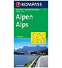 Kompass Carta N.350: Alpi 1:500.000, 1:500.000