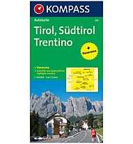 Kompass Karte N.358: Tirol, Südtirol, Trentino 1:250.000, 1:250.000