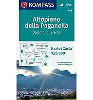 Kompass Carta N.649: Altopiano della Paganella, Dolomiti di Brenta 1:25.000, 1:25.000