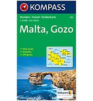Kompass Karte N.235: Malta, Gozo - 1:25.000, 1:25.000