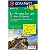 Kompass Karte N.2455: San Marino, San Leo, Urbino, Urbania 1:50.000, 1:50.000