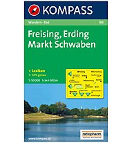 Kompass Carta Nr. 183  Freising, Erding, Markt Schwaben 1:50.000, 1:50.000