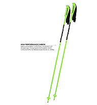 Komperdell Nationalteam Carbon - Bastoncini da sci, Green/Black