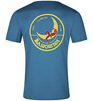 La Sportiva Climbing on the Moon - T-Shirt - Herren, Light Blue