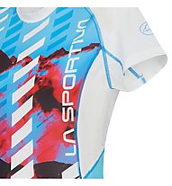 La Sportiva Draft - maglia trail running - donna, White/Blue/Red