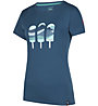 La Sportiva Icy Mountains W - T-Shirt - Damen, Blue