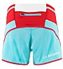 La Sportiva Vector - pantaloni corti trail running - donna, Light Blue/Red