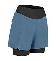 LaMunt Teresa 2in1 - pantaloni corti trekking - donna, Blue/Black
