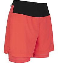 LaMunt Teresa Light 2IN1 II - pantaloni corti trekking - donna, Red/Black