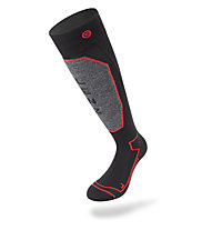 Lenz Heat Sock 1.0 Calze da sci riscaldanti, Black/Red