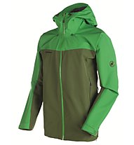 Mammut Crater Hs Hooded Giacca in GORE-TEX trekking, Green