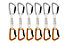 Mammut Sender Keylock 12 cm 6-Pack - set rinvii, Grey/Orange