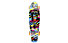Maui and Sons Printed PU Kicktail Dark City Mini-Cruiser Skateboard, Dark City