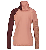 Meru Bussleton W's Fleece Hoody - felpa in pile - donna, Dark Pink/Bordeaux