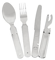 Meru Polished Stainless Steel Bundeswehr Cutlery Set, Steel