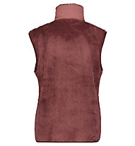 Meru Nunavut W - gilet in pile - donna, Dark Red