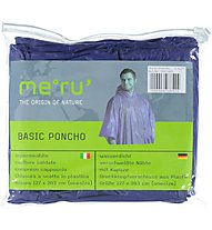 Meru Poncho Basic - Regenponcho, Dark Blue