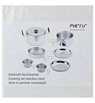 Meru Steel Cooking Set 7 pcs Big - Kochset, Grey