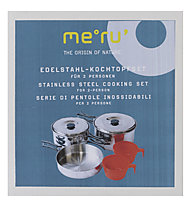 Meru Steel Cooking Set 7 pcs - set stoviglie, Grey