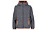 Meru Taunton Jr - felpa in pile - ragazzo, Grey/Orange