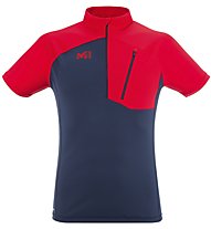 Millet Morpho Zip SS - maglia tecnica - uomo, Blue/Red