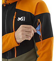 Millet Pierra Ment Hoodie M - giacca ibrida - uomo, Orange/Black/Green