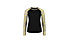 Mons Royale Bella Tech LS - Funktionsshirt - Damen, Black/Beige/Yellow