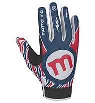 Mottolino Clothing Downhill Gloves - Vollfinger Radhandschuhe - Herren, White/Blue/Red