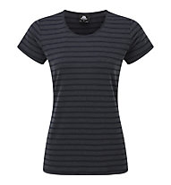 Mountain Equipment Groundup Stripe W - T-shirt - Damen, Black