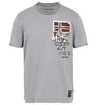 Napapijri Crew Neck SS Stak - T-shirt tempo libero - uomo, Grey