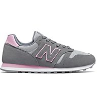 New Balance 373 Suede Textile - Sneaker - Damen, Light Grey/Rose