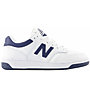 New Balance 480 Jr - Sneakers - Kinder, White/Dark Blue