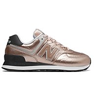 New Balance 574 Metallic Leather - Sneaker - Damen, Rose