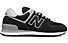 New Balance WL574 Suede Mesh - Sneaker - Damen, Black