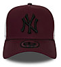 New Era Cap Essential Aframe Trucker NY Yankees - Truckerkappe, Dark Red/White