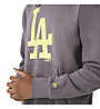 New Era Cap MLB Seasonal Team LA - felpa con cappuccio - uomo, Grey/Yellow