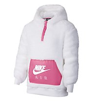 Nike Air Big Kids' (Girls') - felpa con cappuccio - ragazza, White/Pink