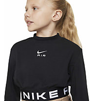 Nike Air Long Jr - felpa - ragazza, Black