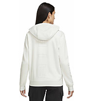 Nike Air W Fleece Full-Zip Ho - felpa con cappuccio - donna, White