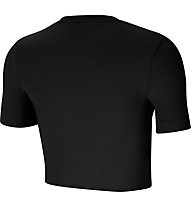 Nike Air Women's Short-Sleeve Crop - T-shirt fitness - donna, Black