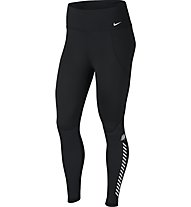 Nike All-In 7/8 Graphic Training - pantaloni fitness - donna, Black