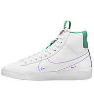 Nike Blazer Mid '77 D - sneakers - ragazzo, White/Green/Purple